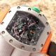 2017 Replica Richard Mille RM011 Chronograph Watch Silver Case Orange rubber (4)_th.jpg